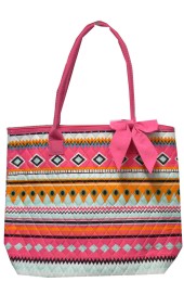 Small Quilted Tote Bag-AQM1515-PINK